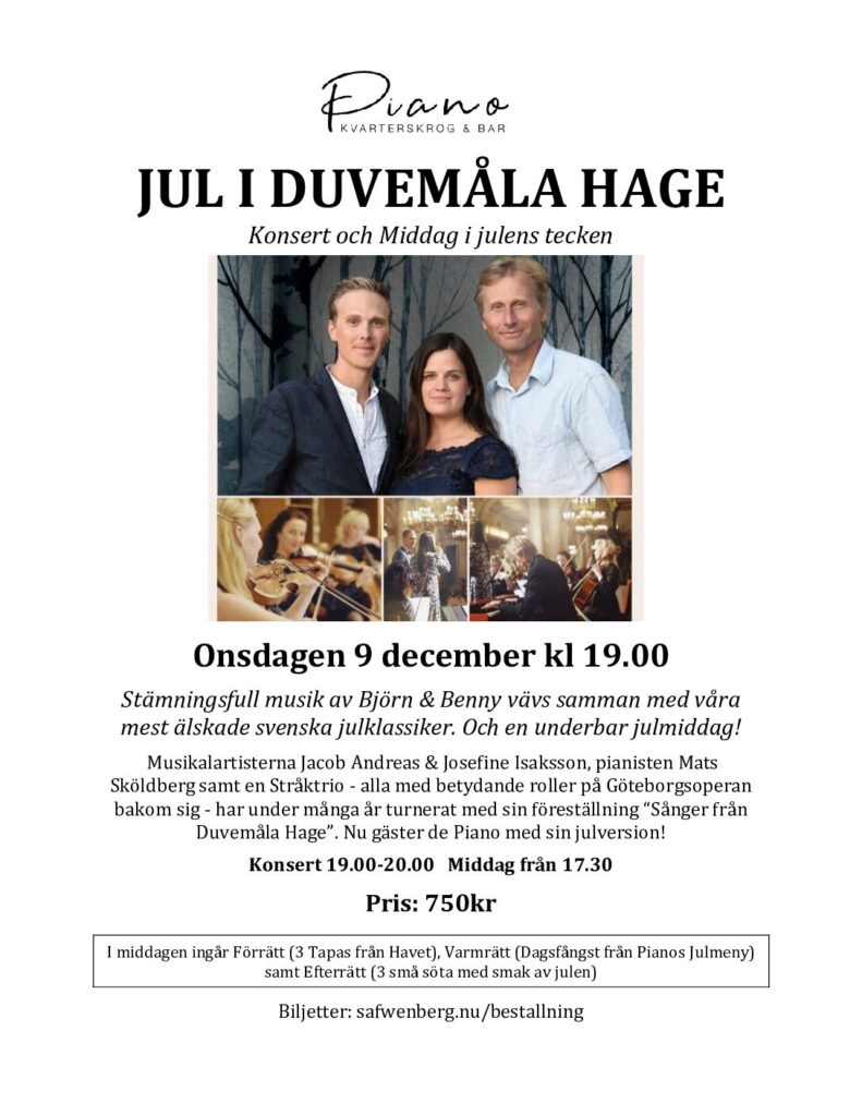 Jul i Duvemåla Hage 9/12